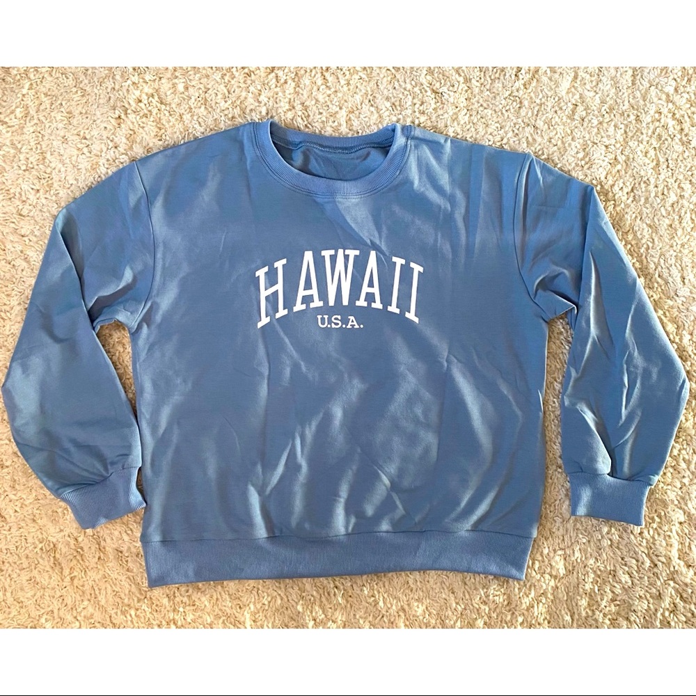 Hawaii print sweatshirt